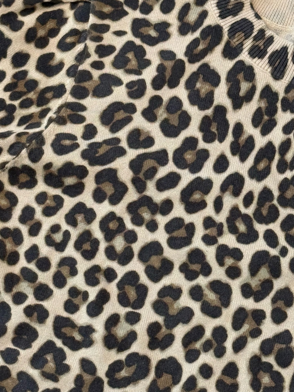 Terra & Sky Women's Plus Leopard Short Sleeve Sweater 3X NWT - Picture 5 of 11